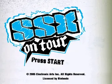 SSX On Tour screen shot title